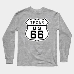 Texas Route 66 Long Sleeve T-Shirt